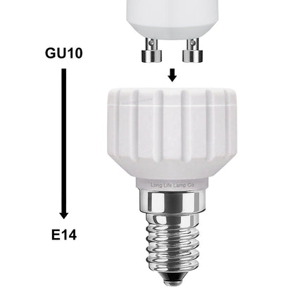 E14 to GU10 Light Bulb Base Socket Converter Adaptor