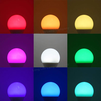 7w B22 RGB LED Colour Changing Light Bulb Remote Control High Brightness Built In Memory - Free delivery on all orders