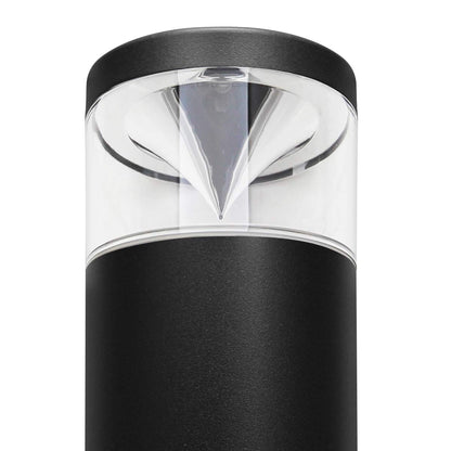 LED Black Bollard Outdoor Garden Light ZLC303K with 5w GU10 CW - Free delivery on all orders