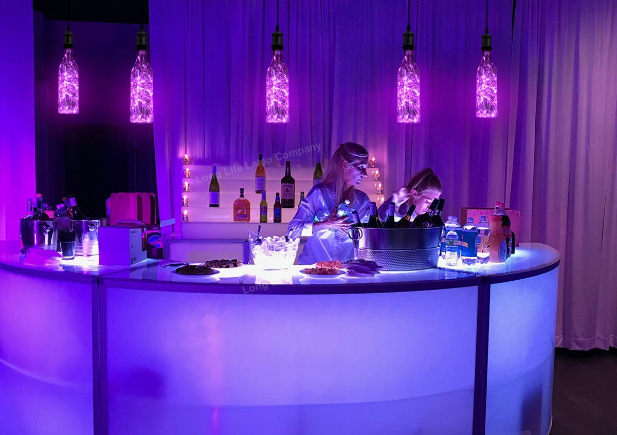 1W LED Purple Bottle Fairy Bulb E27 Decorative Glass Lamp