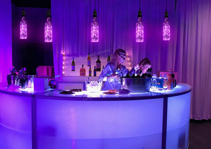 1W LED Purple Bottle Fairy Bulb E27 Decorative Glass Lamp