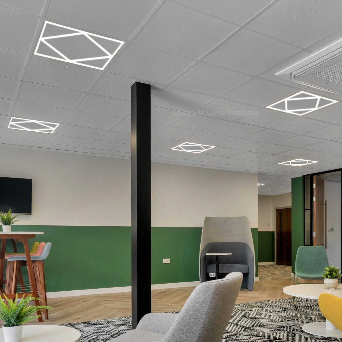 64w Border Line LED Diamond Panel 600 X 600 Recessed Ceiling Light 6500K - Energy Light Bulbs - Free delivery on all orders