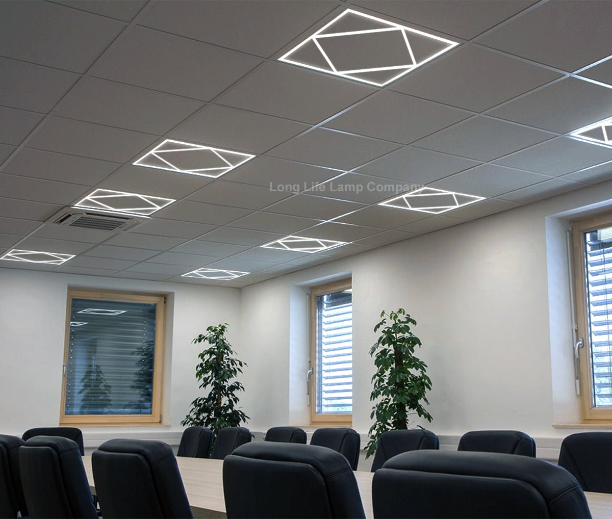 64w Border Line LED Diamond Panel 600 X 600 Recessed Ceiling Light 6500K - Energy Light Bulbs - Free delivery on all orders