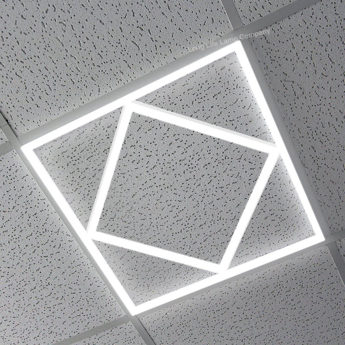 64w Border Line LED Diamond Panel 600 X 600 Recessed Ceiling Light 6500K - Energy Light Bulbs - Free delivery on all orders