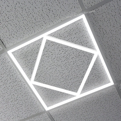 64w Border Line LED Diamond Panel 600 X 600 Recessed Ceiling Light 6500K - Energy Light Bulbs - Free delivery on all orders