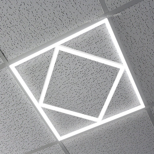 64w Border Line LED Diamond Panel 600 X 600 Recessed Ceiling Light 6500K - Energy Light Bulbs - Free delivery on all orders