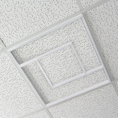 64W Double Square Border Line LED Frame Panel 600 X 600 Recessed Ceiling Light 6500K - Energy Light Bulbs - Free delivery on all orders