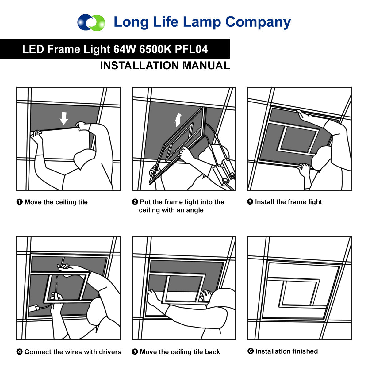 64W Double Square Border Line LED Frame Panel 600 X 600 Recessed Ceiling Light 6500K - Energy Light Bulbs - Free delivery on all orders