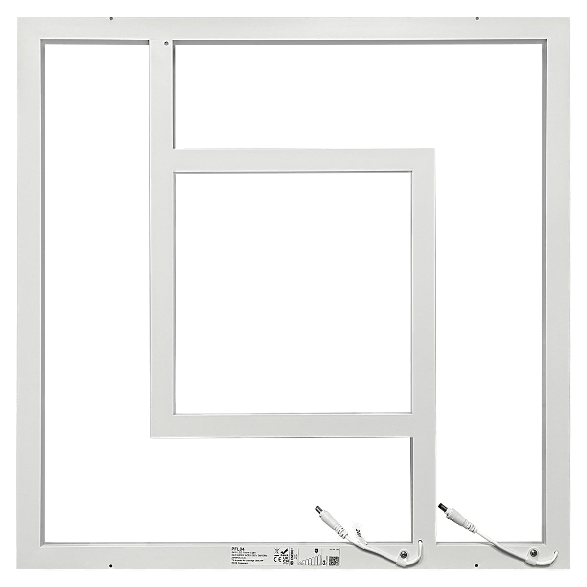 64W Double Square Border Line LED Frame Panel 600 X 600 Recessed Ceiling Light 6500K - Energy Light Bulbs - Free delivery on all orders