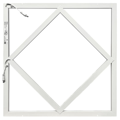 64W LED Recessed Ceiling Panel Frame Edge Light Blue and 6500K Cool White 600×600 - Energy Light Bulbs - Free delivery on all orders
