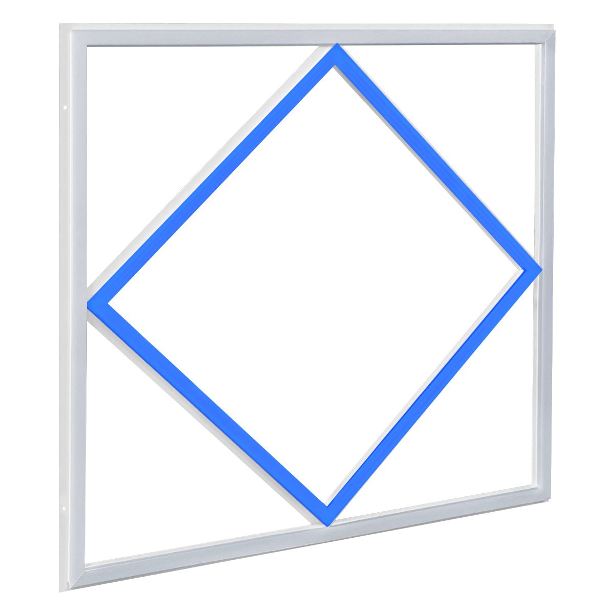 64W LED Recessed Ceiling Panel Frame Edge Light Blue and 6500K Cool White 600×600 - Energy Light Bulbs - Free delivery on all orders
