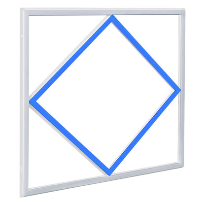 64W LED Recessed Ceiling Panel Frame Edge Light Blue and 6500K Cool White 600×600 - Energy Light Bulbs - Free delivery on all orders