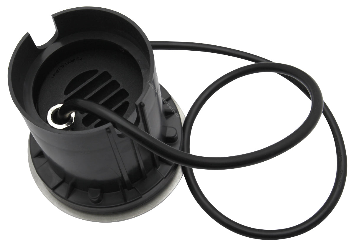 10w Outdoor Ground Walkover Light Round Cool White Brushed Chrome GL01CW