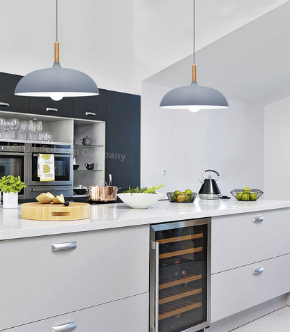 Modern Retro Pendant Ceiling Light Grey M0133