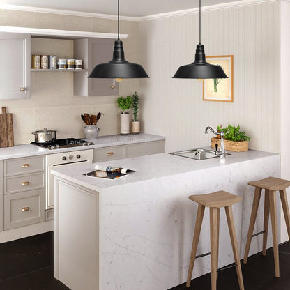 Retro Vintage Ceiling Black Pendant Light Metal M0139