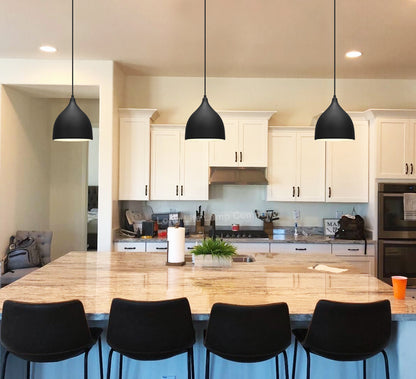 Minimalist Modern Pendant Ceiling Light Black Shade - Free delivery on all orders