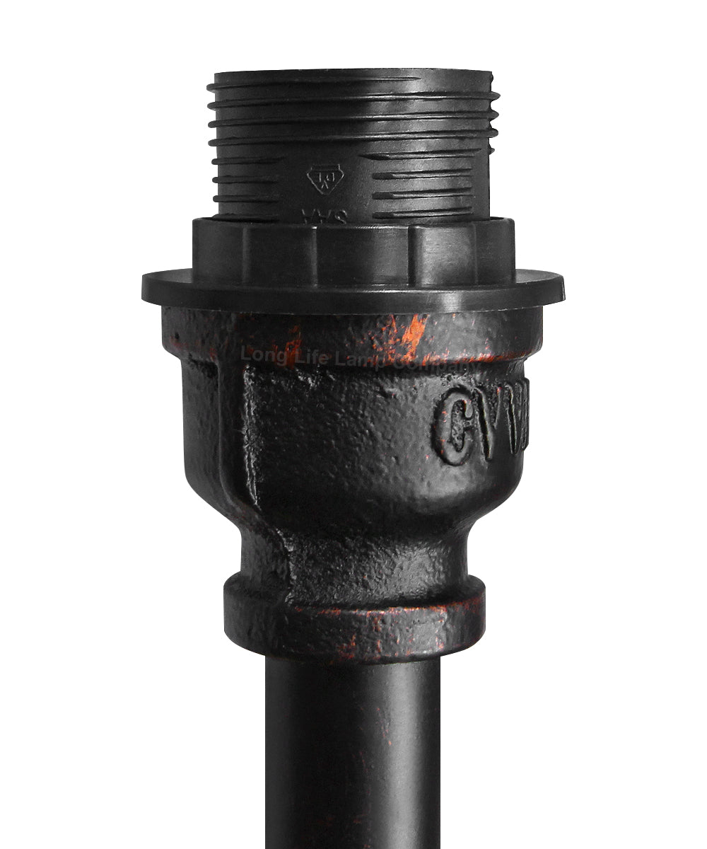 Vintage 3 Light Industrial Water Pipe Wall Lamp with Gauge - Free delivery on all orders