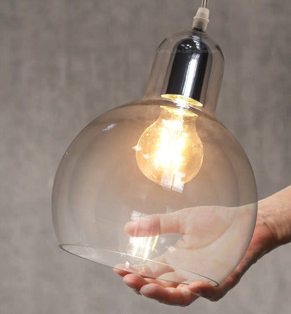 Modern Mini Globe Clear Glass Pendant Light M0185 - Free delivery on all orders
