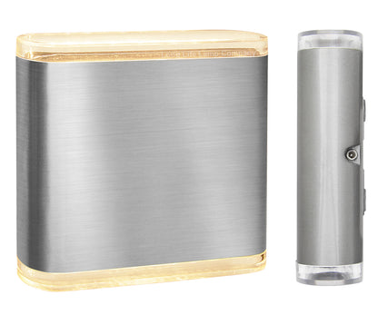 Modern LED Outdoor Wall Light Stainless Steel Warm White ZLC331WW