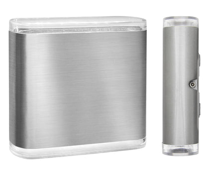 Modern LED Outdoor Wall Light Stainless Steel Cool White ZLC332CW