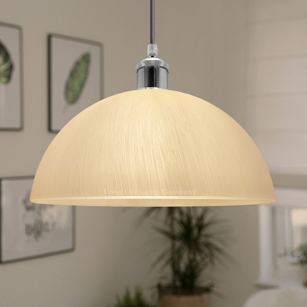 Frosted Opaque Modern Glass Ceiling Pendant Light