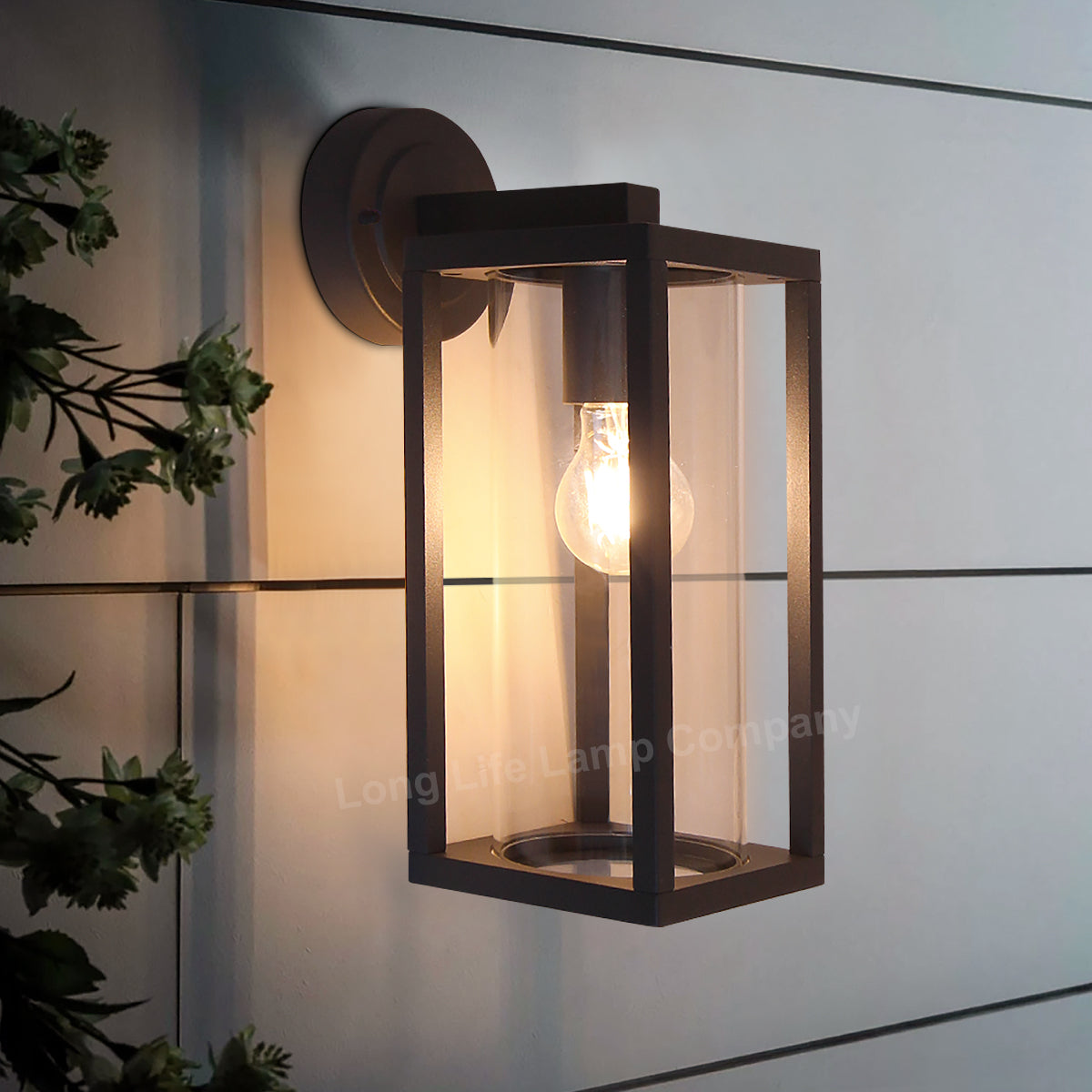 Outdoor Dark Grey Wall Light with 4W LED