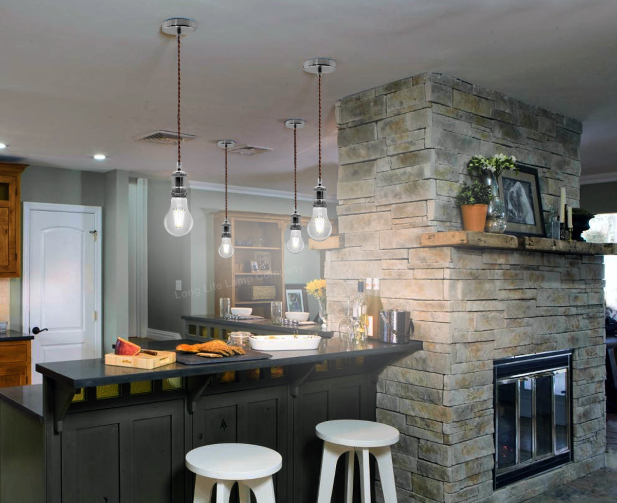 4W LED Filament Bulb B22 A60 Cool White 6500K Clear Glass - Free delivery on all orders