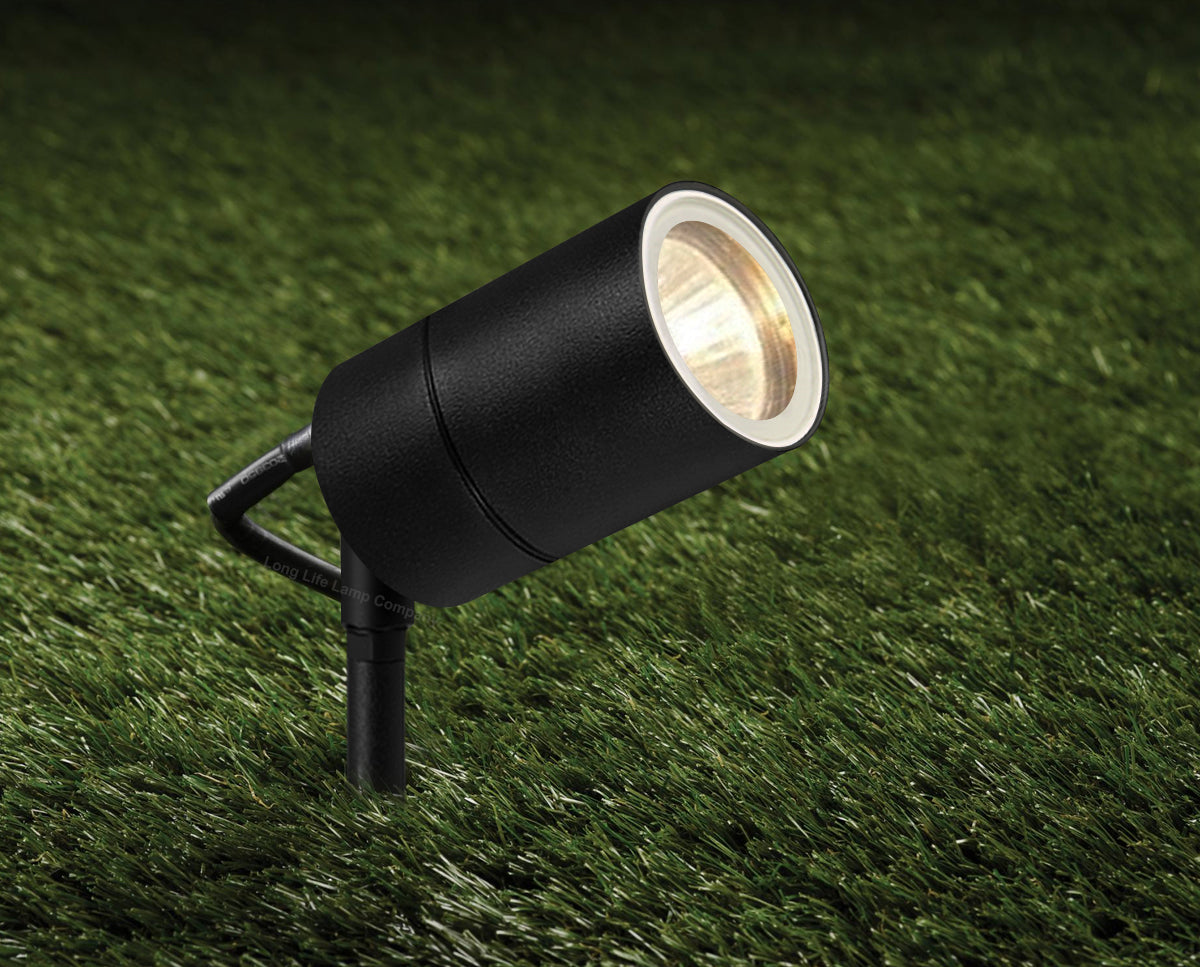 Outdoor Garden Black Stainless Steel 12v MR16 Low Voltage Spike Light ZLC328B - Free delivery on all orders