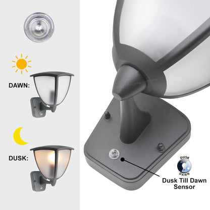 Dusk Till Dawn Sensor Outdoor Wall Light
