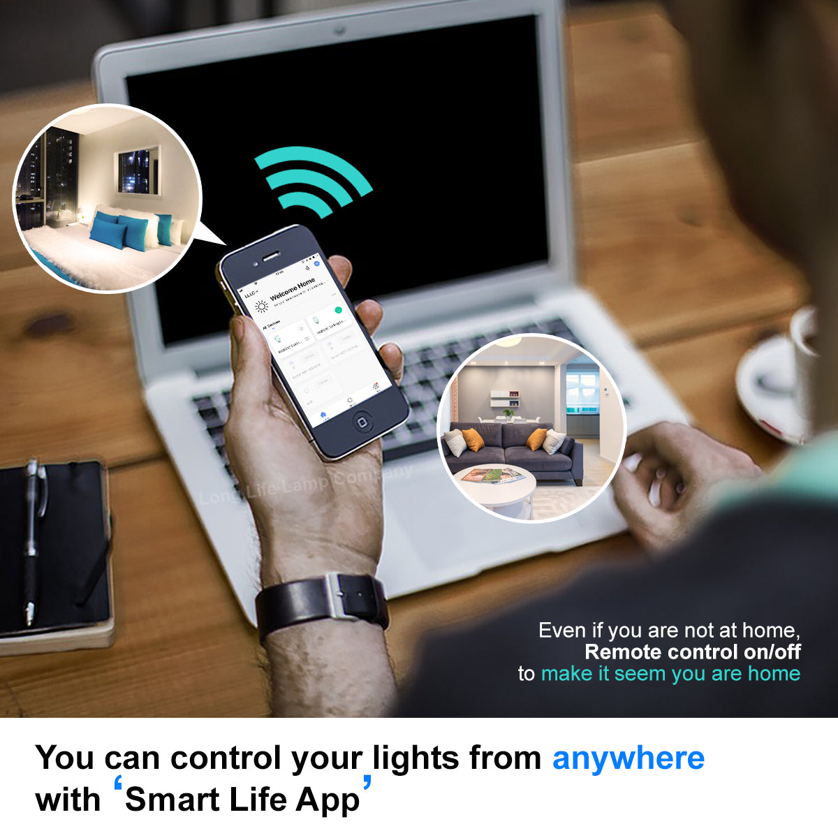 36w Round LED Ceiling Light Dimmable RGB Smart WiFi Mood Lamp App and Remote Control WF02 - Free delivery on all orders