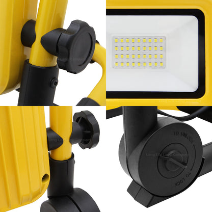 30W LED Portable Flood Work Light 240V IP65 6000K - Free delivery on all orders