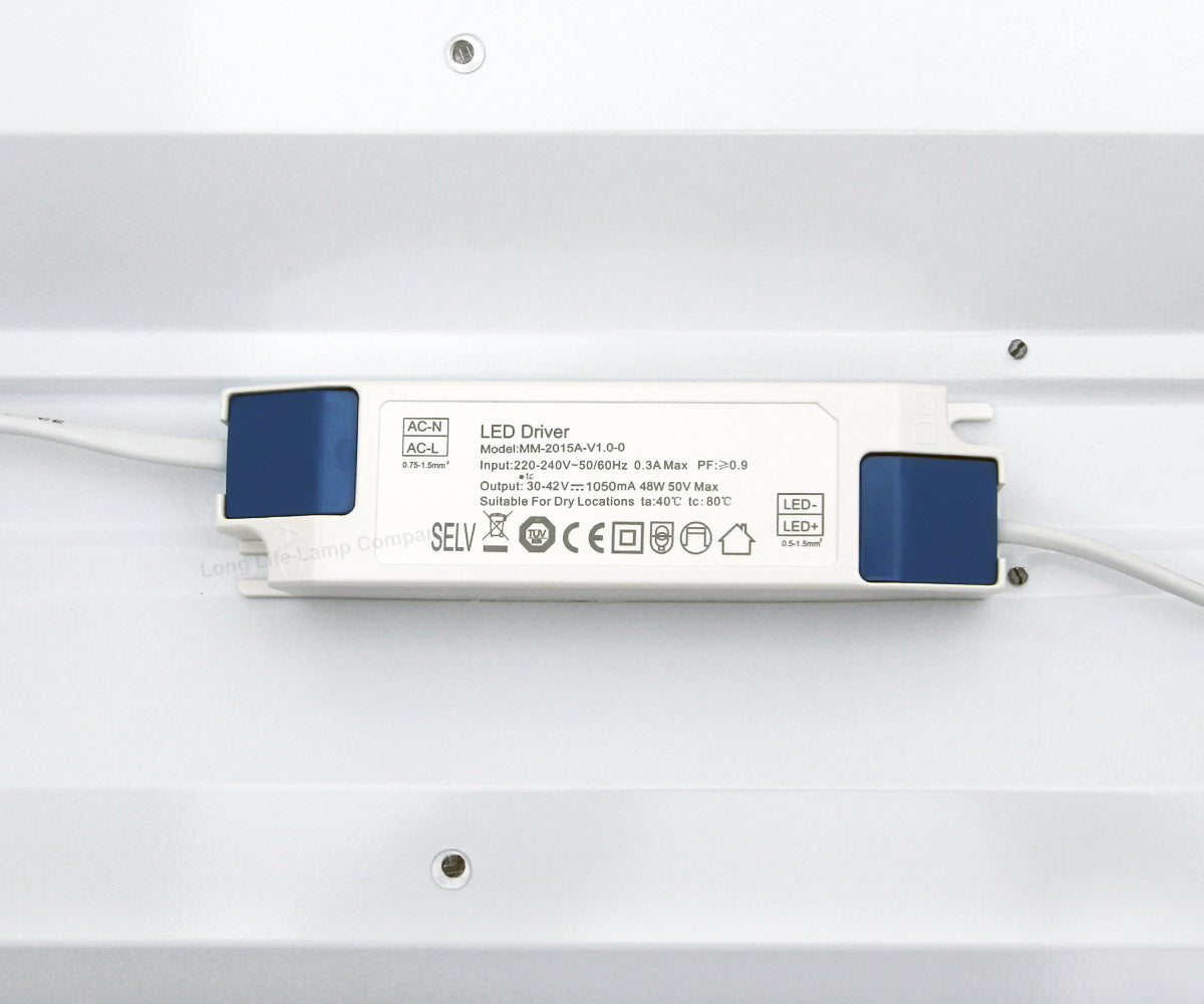 48w LED Panel 600 x 600 Ceiling Light 6500k Recessed 4 Sections Back Light