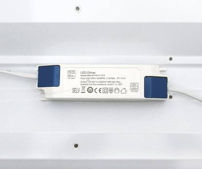 48w LED Panel 600 x 600 Ceiling Light 6500k Recessed 4 Sections Back Light