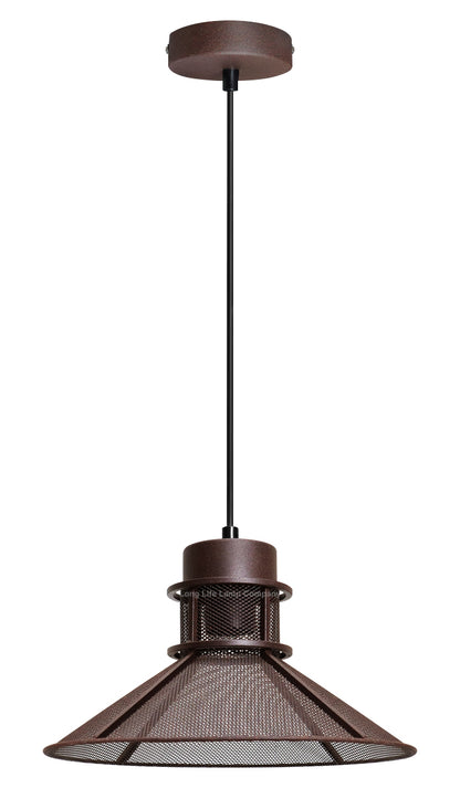 Industrial Ceiling Rustic Copper Scone Pendant Light