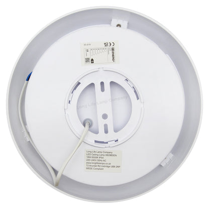 18w LED Flushlight Round Surface Mount with Microwave Sensor remote controlled
