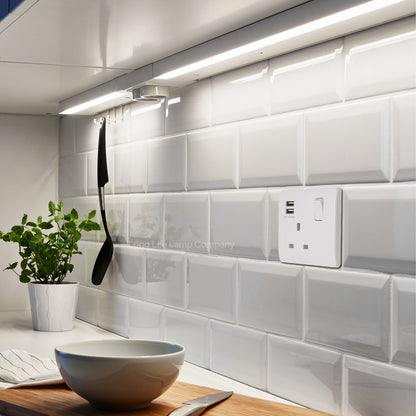 1 Gang USB Switch Socket 13A Twin Port White Single Plug Wall Outlet USBW1S - Free delivery on all orders