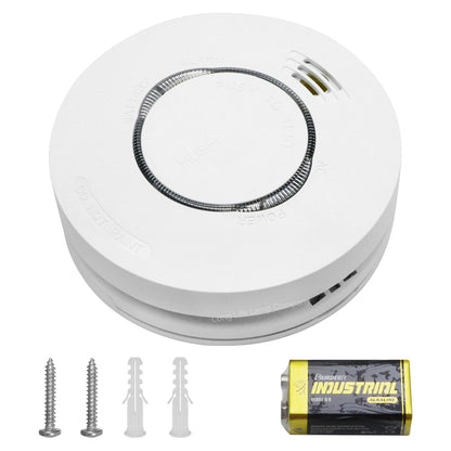 Sensor Smoke Alarm 240v Mains Operated with Battery Back Up Photoelectric Detector