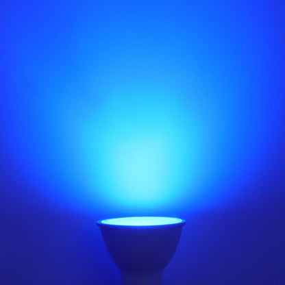 2 Pack LED GU10 Blue Light Bulb 5w with Blue Lens Diffuser