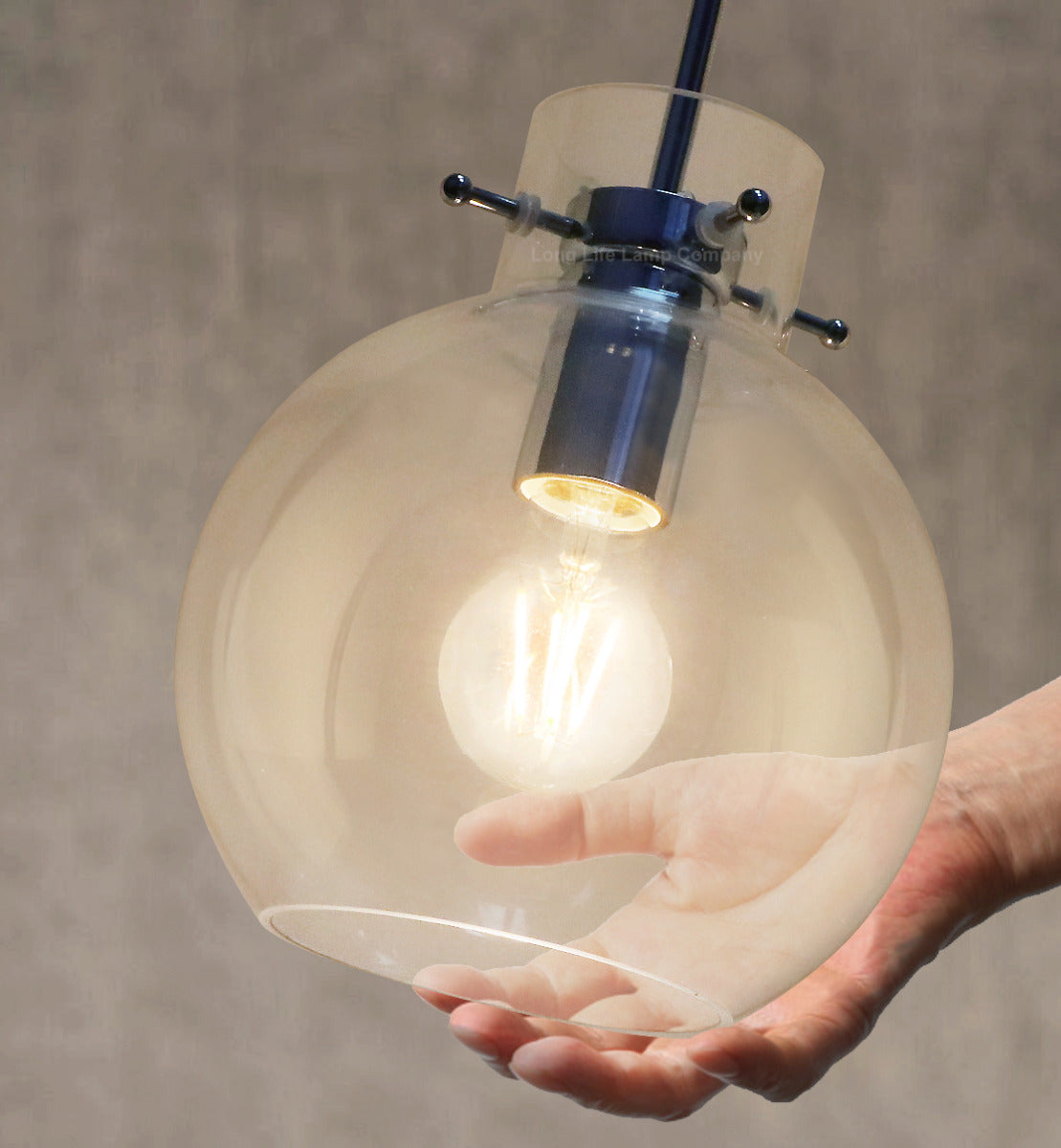 Modern Clear Glass Globe Ceiling Pendant Light Ball Lamp Shade H3132