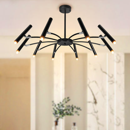 10 Lamp Ceiling Black Cluster Sputnik Pendant Light Adjustable Beam Angle With G9
