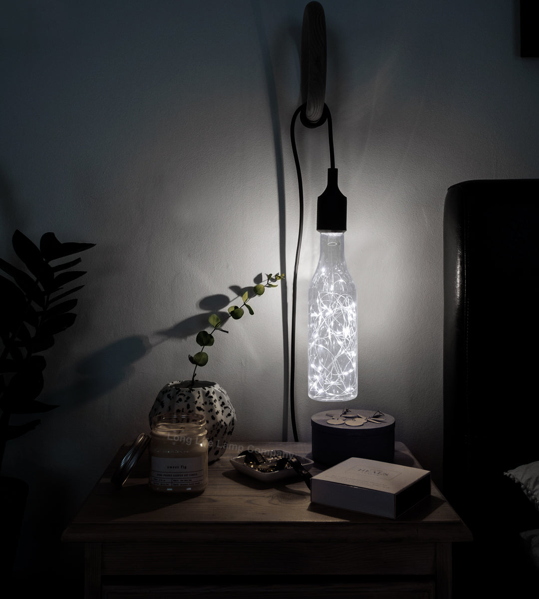 1W LED Bottle Bulb E27 Cool White Fairy Filament Decorative - Free delivery on all orders