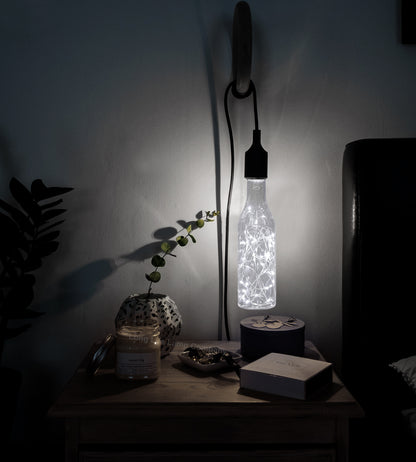 1W LED Bottle Bulb E27 Cool White Fairy Filament Decorative - Free delivery on all orders