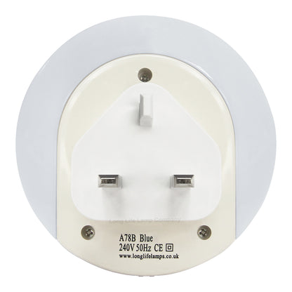 1w Blue LED Night Light 2 USB Ports Automatic Sensor Dusk To Dawn A78B - Free delivery on all orders