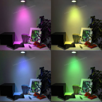 3w LED GU10 Automatic Colour Change Red Green Blue RGB Light Bulb