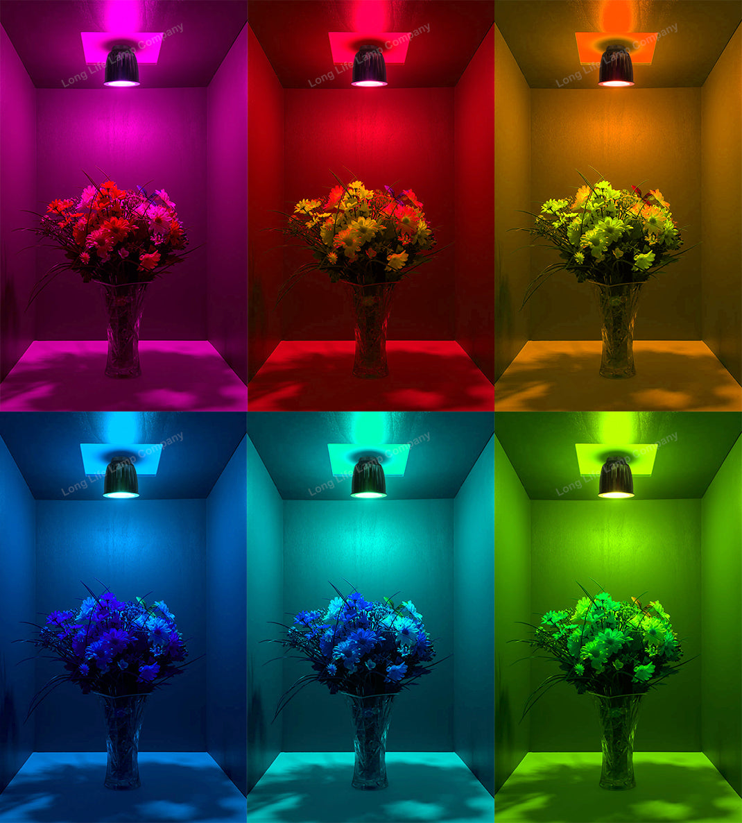 Pack of 2 LED Bulb Colour Changing B22 Bayonet Mood Spot Light RGB 5W