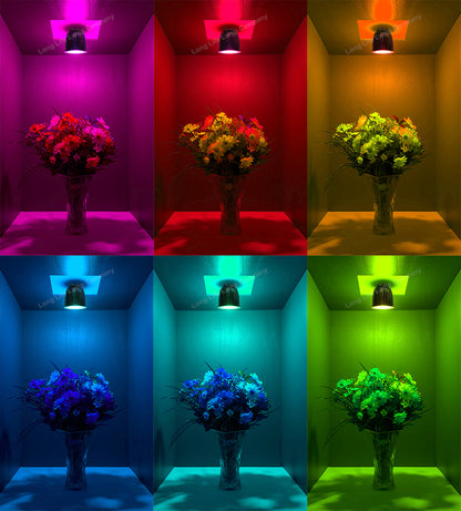 Pack of 2 LED Bulb Colour Changing B22 Bayonet Mood Spot Light RGB 5W