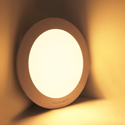 12w LED Round Recessed Ceiling Panel Light Ultra Slim Warm White
