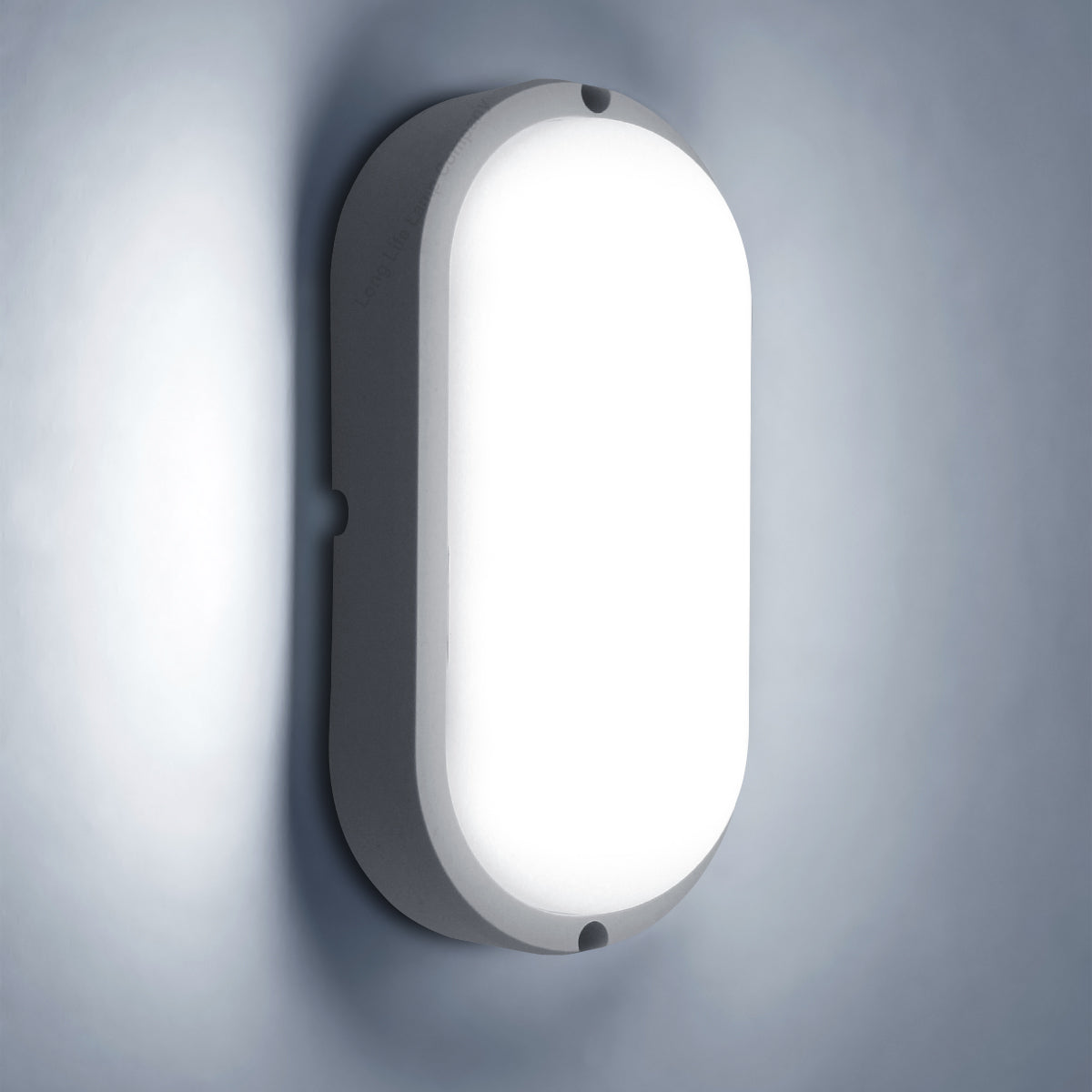 15w Oval LED Bulkhead Light 6500K Cool White - Free delivery on all orders