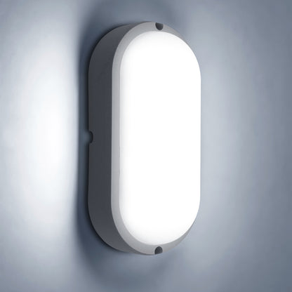 15w Oval LED Bulkhead Light 6500K Cool White - Free delivery on all orders