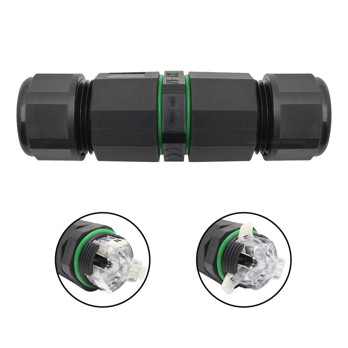 Waterproof IP68 Quick Connector 3 Terminal 3P L+N QCS2